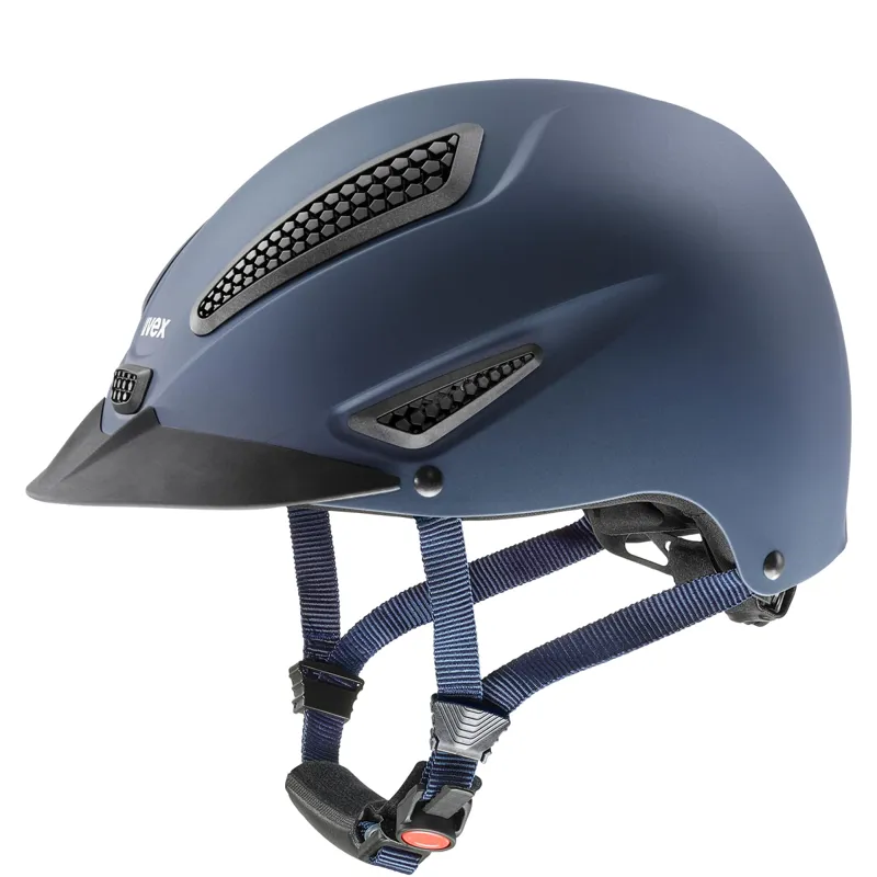 Uvex Perfexxion II Riding Hat Blue Mat